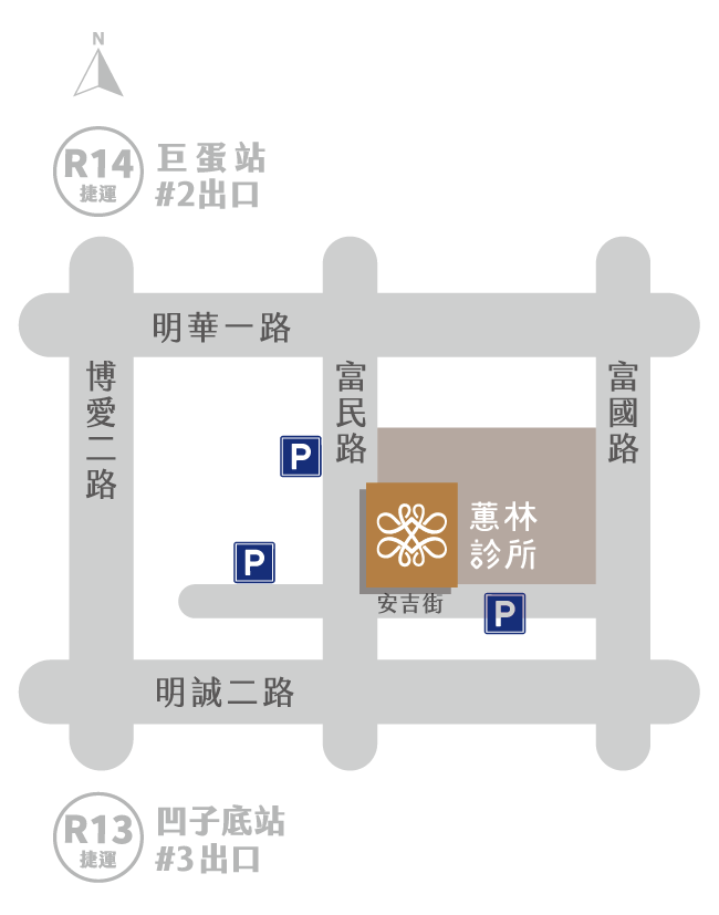 蕙林診所交通位置圖:左營區富民路150號